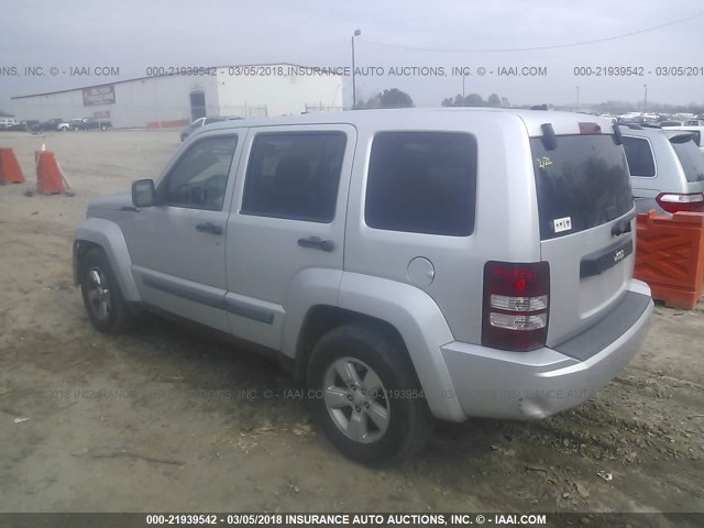 1J4PP2GK2AW118167 - 2010 JEEP LIBERTY SPORT 银色 照片 3