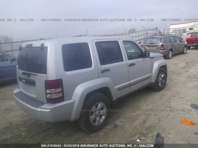 1J4PP2GK2AW118167 - 2010 JEEP LIBERTY SPORT 银色 照片 4