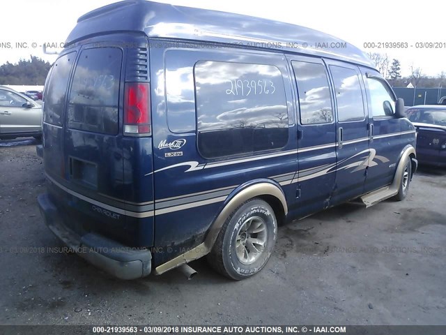 1GBFG15R5Y1211675 - 2000 CHEVROLET EXPRESS G1500  BLUE photo 4