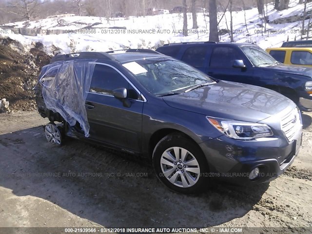 4S4BSACC5H3326171 - 2017 SUBARU OUTBACK 2.5I PREMIUM GRAY photo 1