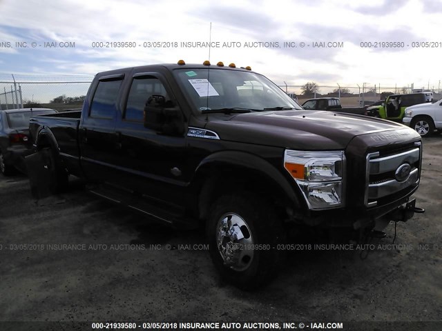 1FT8W3DTXFED38511 - 2015 FORD F350 SUPER DUTY RED photo 1