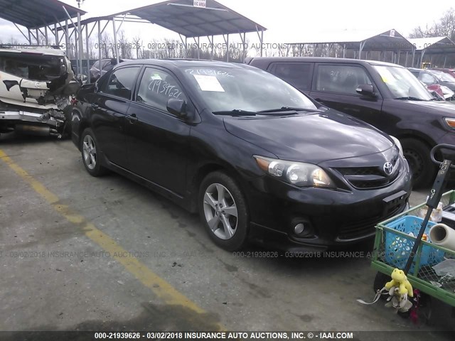 2T1BU4EE9BC618547 - 2011 TOYOTA COROLLA S/LE BLACK photo 1