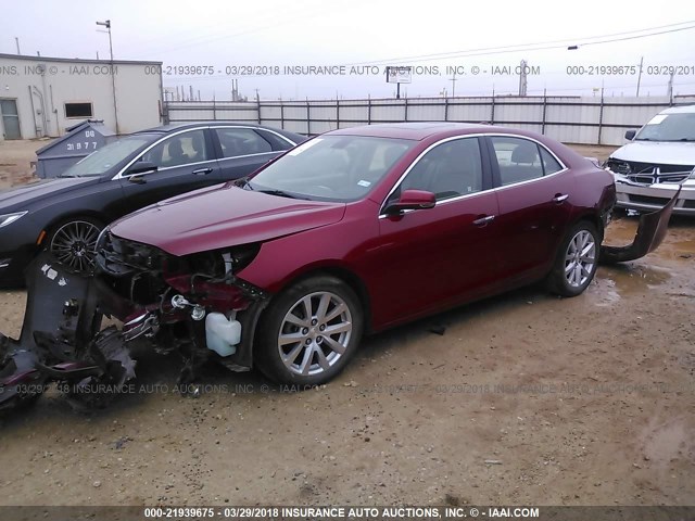1G11H5SL4EF105932 - 2014 CHEVROLET MALIBU LTZ 红色 照片 2