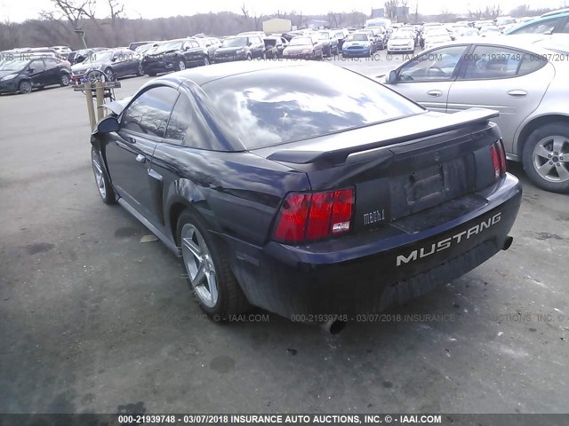 1FAFP42R44F239309 - 2004 FORD MUSTANG MACH I BLACK photo 3