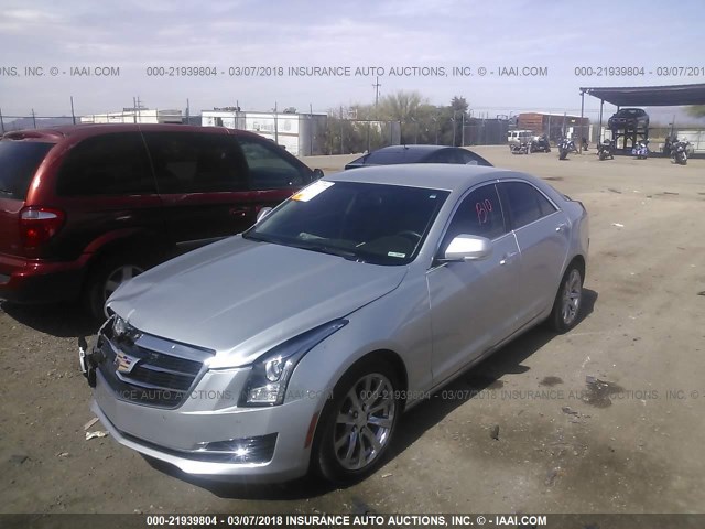 1G6AB5RX1H0126281 - 2017 CADILLAC ATS LUXURY SILVER photo 2