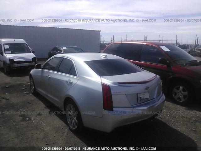 1G6AB5RX1H0126281 - 2017 CADILLAC ATS LUXURY SILVER photo 3