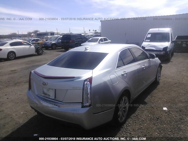 1G6AB5RX1H0126281 - 2017 CADILLAC ATS LUXURY SILVER photo 4