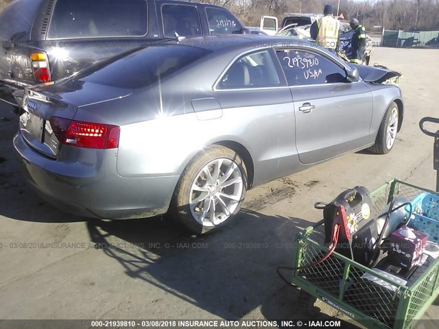 WAULFAFR4DA001933 - 2013 AUDI A5 PREMIUM PLUS GRAY photo 4