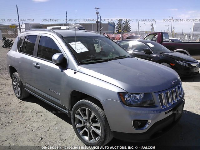 1C4NJDCB0ED828847 - 2014 JEEP COMPASS LIMITED SILVER photo 1