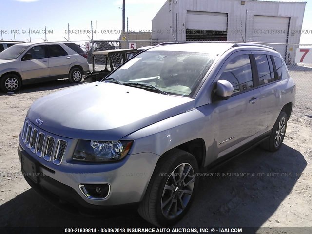 1C4NJDCB0ED828847 - 2014 JEEP COMPASS LIMITED SILVER photo 2