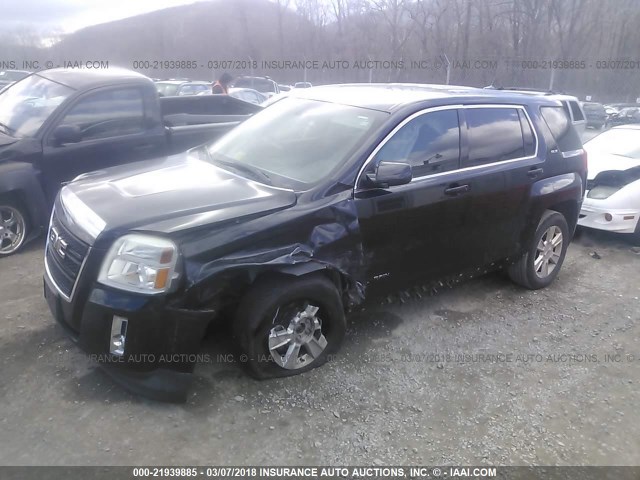 2GKALMEK4C6265792 - 2012 GMC TERRAIN SLE BLACK photo 2