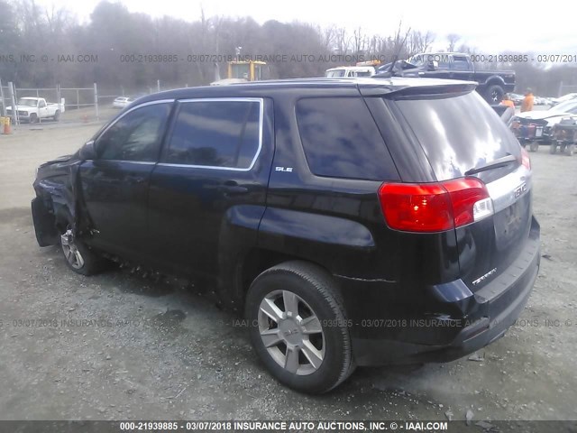 2GKALMEK4C6265792 - 2012 GMC TERRAIN SLE BLACK photo 3