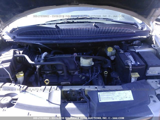 2C4GP54L75R583479 - 2005 CHRYSLER TOWN & COUNTRY TOURING Champagne photo 10