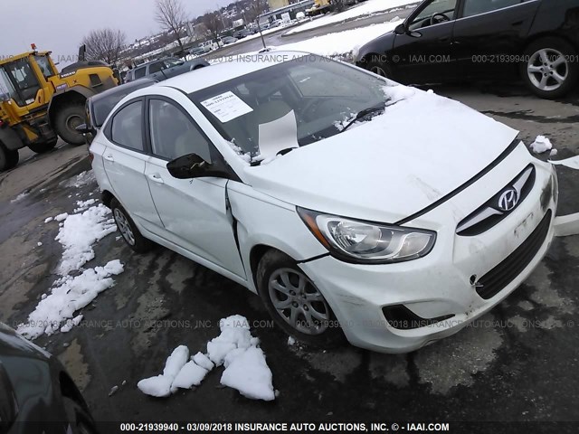 KMHCT4AE7DU399862 - 2013 HYUNDAI ACCENT GLS/GS WHITE photo 1