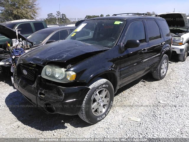 1FMYU04165KA43047 - 2005 FORD ESCAPE LIMITED BLACK photo 2