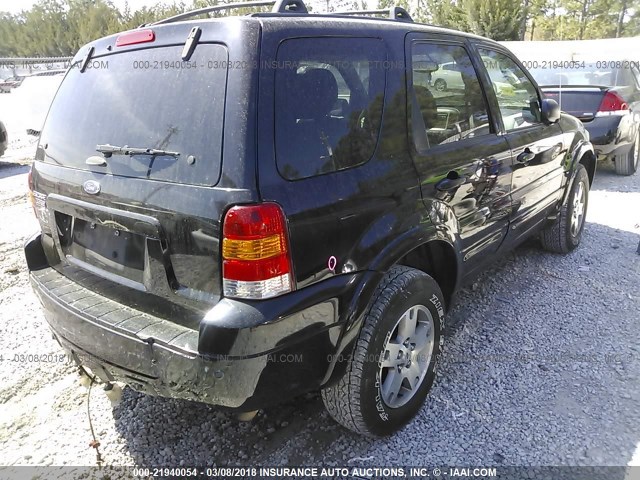 1FMYU04165KA43047 - 2005 FORD ESCAPE LIMITED BLACK photo 4