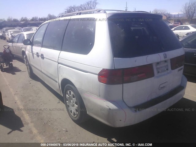 2HKRL1853YH543605 - 2000 HONDA ODYSSEY LX WHITE photo 3