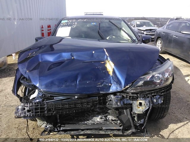 1HGCR2F53EA169787 - 2014 HONDA ACCORD SPORT BLUE photo 6