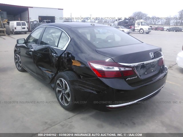 1HGCR2F93GA009690 - 2016 HONDA ACCORD EXL BLACK photo 3