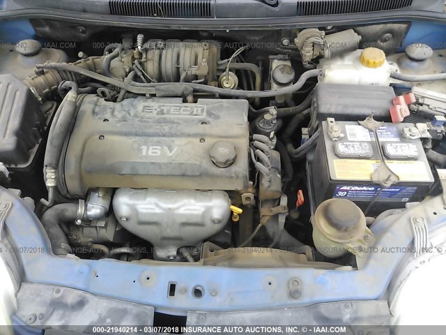 KL1TD66656B598638 - 2006 CHEVROLET AVEO LS 蓝色 照片 10