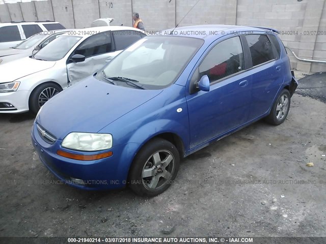 KL1TD66656B598638 - 2006 CHEVROLET AVEO LS 蓝色 照片 2