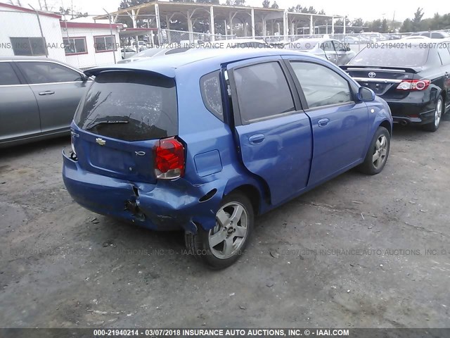KL1TD66656B598638 - 2006 CHEVROLET AVEO LS 蓝色 照片 4