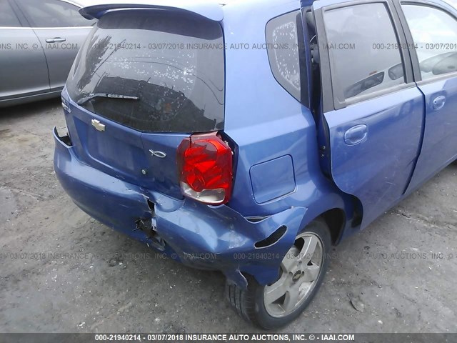 KL1TD66656B598638 - 2006 CHEVROLET AVEO LS 蓝色 照片 6