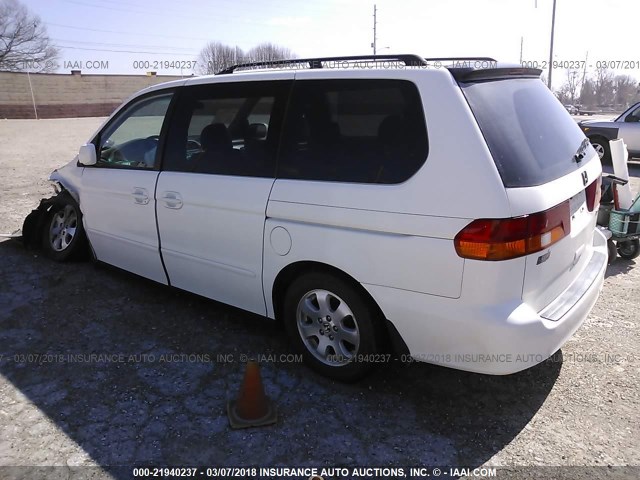 5FNRL180X4B106410 - 2004 HONDA ODYSSEY EXL WHITE photo 3