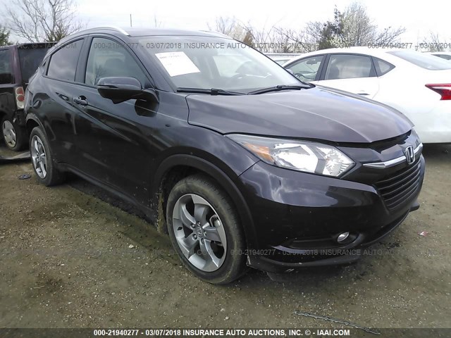 3CZRU5H70HM707449 - 2017 HONDA HR-V EXL GRAY photo 1