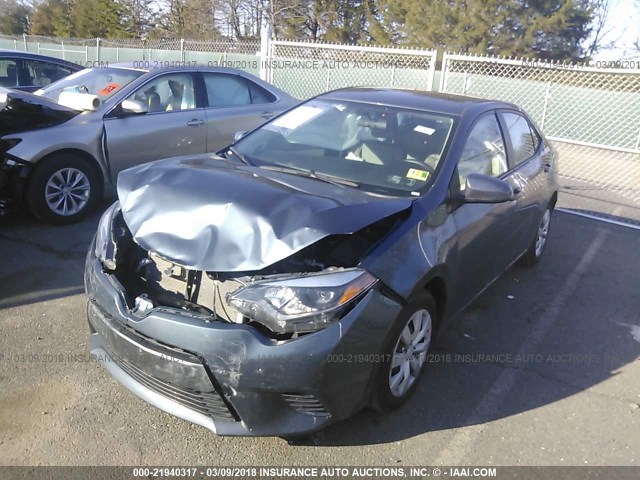 2T1BURHE5GC690314 - 2016 TOYOTA COROLLA L/LE/LE PLS/PRM/S/S PLS GRAY photo 2