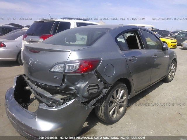 JM1BL1U60B1401159 - 2011 MAZDA 3 S SILVER photo 4