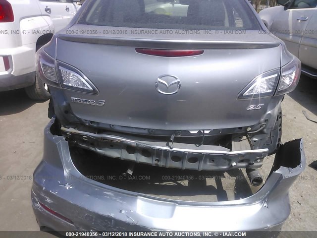 JM1BL1U60B1401159 - 2011 MAZDA 3 S SILVER photo 6