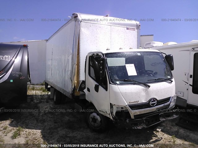 JHHSDL2H5DK002058 - 2013 HINO 195 WHITE photo 1