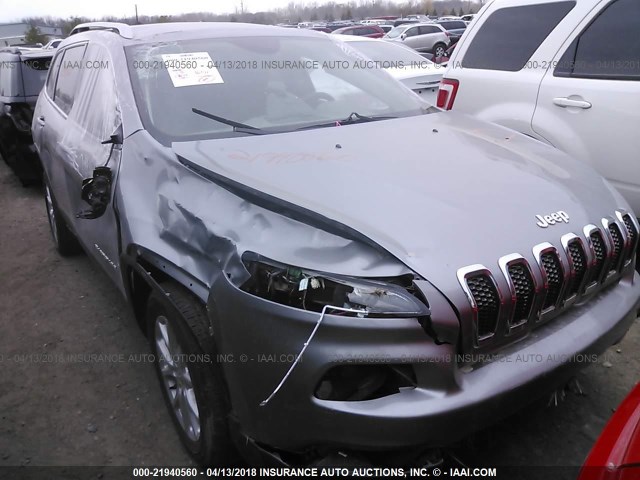 1C4PJLCB0GW363514 - 2016 JEEP CHEROKEE LATITUDE GRAY photo 6