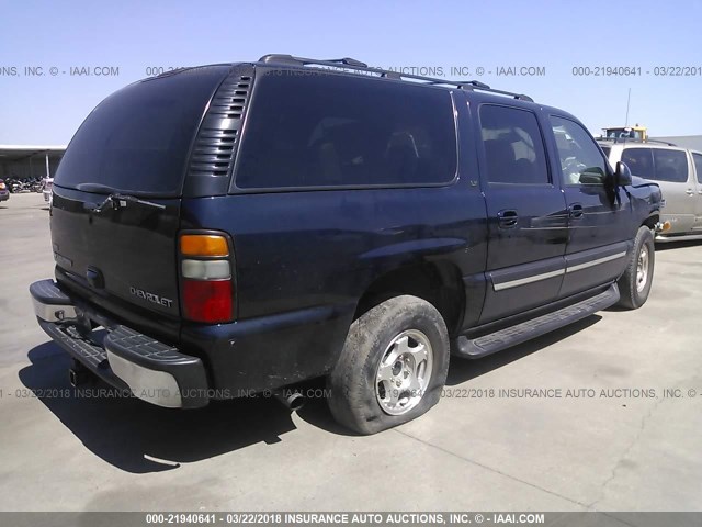 1GNEC16Z04J269633 - 2004 CHEVROLET SUBURBAN C1500 BLUE photo 4