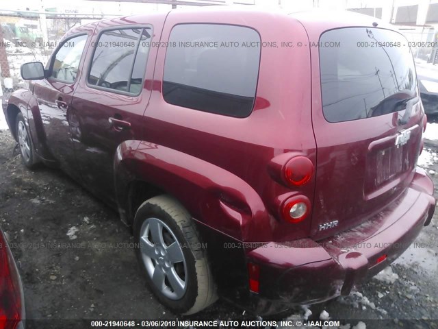 3GNDA13D78S555171 - 2008 CHEVROLET HHR LS RED photo 3