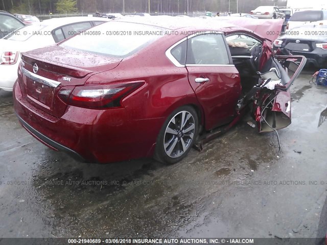 1N4AL3AP9HC471816 - 2017 NISSAN ALTIMA 2.5/S/SV/SL/SR RED photo 4