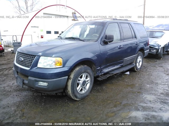 1FMPU16L43LA13147 - 2003 FORD EXPEDITION XLT BLUE photo 2