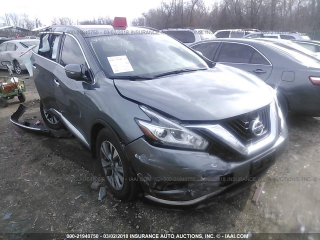 5N1AZ2MH0FN279611 - 2015 NISSAN MURANO S/SL/SV/PLATINUM GRAY photo 1