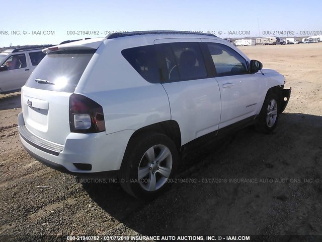 1C4NJCBA5GD734338 - 2016 JEEP COMPASS SPORT WHITE photo 4