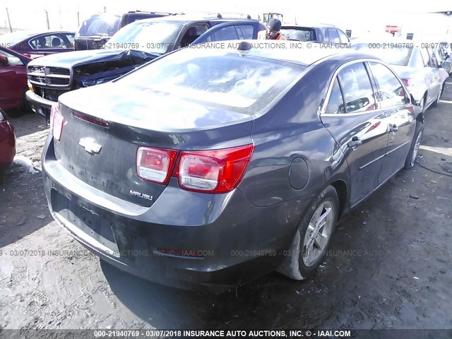 1G11B5SA3DF190566 - 2013 CHEVROLET MALIBU LS 灰色 照片 4
