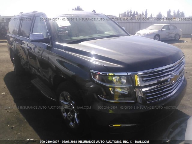 1GNSKKKC0FR288703 - 2015 CHEVROLET SUBURBAN K1500 LTZ GRAY photo 1