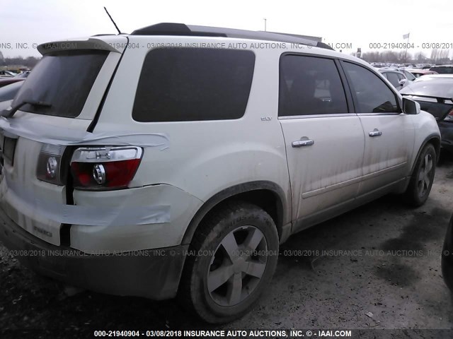 1GKKVRED1CJ251896 - 2012 GMC ACADIA SLT-1 Biały zdjęcie 4