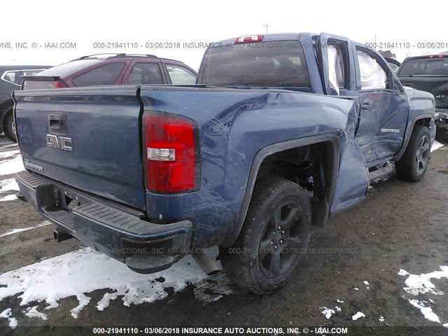 1GTV2LEC7HZ128277 - 2017 GMC SIERRA K1500 BLUE photo 4