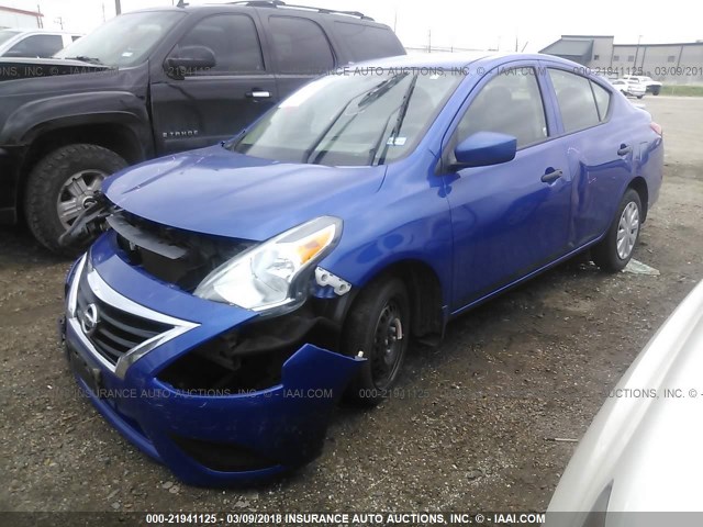 3N1CN7AP1GL887143 - 2016 NISSAN VERSA S/S PLUS/SV/SL BLUE photo 2