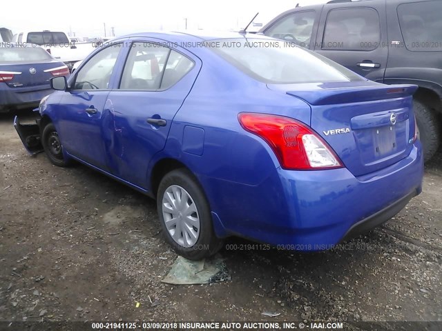 3N1CN7AP1GL887143 - 2016 NISSAN VERSA S/S PLUS/SV/SL BLUE photo 3