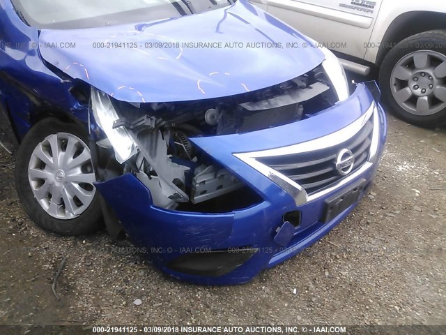 3N1CN7AP1GL887143 - 2016 NISSAN VERSA S/S PLUS/SV/SL BLUE photo 6