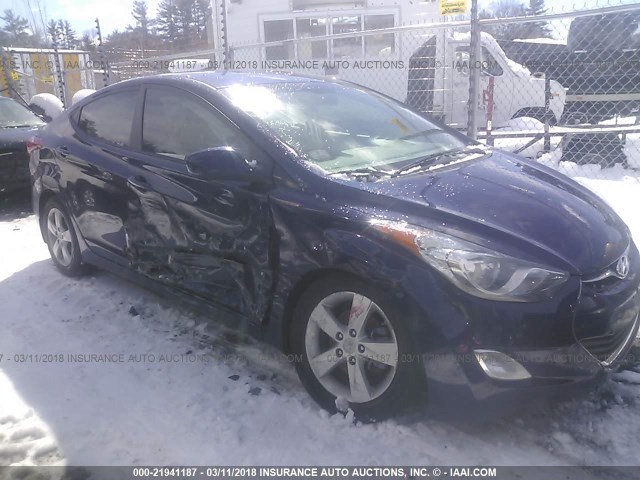 5NPDH4AE5DH401970 - 2013 HYUNDAI ELANTRA GLS/LIMITED BLUE photo 6