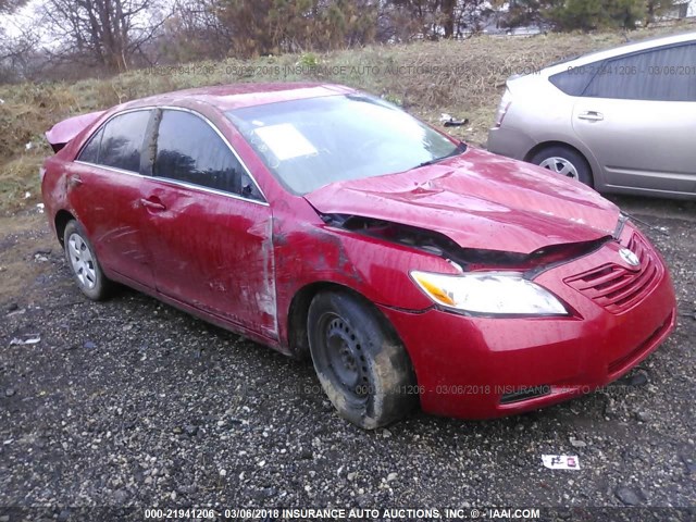 4T1BE46K97U041364 - 2007 TOYOTA CAMRY NEW GENERAT CE/LE/XLE/SE RED photo 1