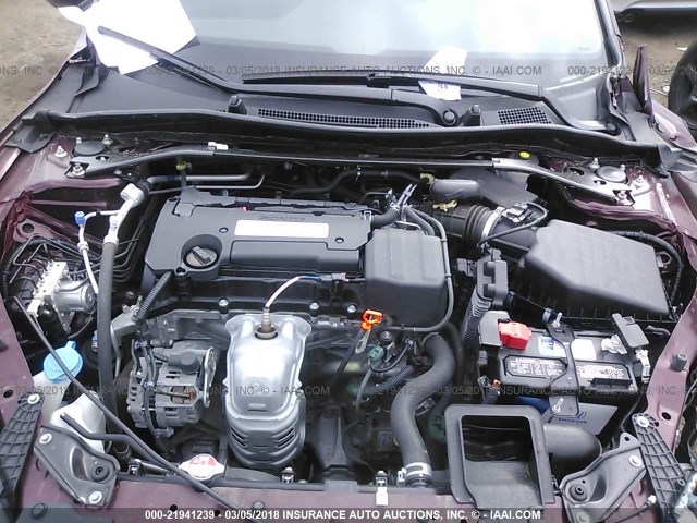 1HGCR2F55FA123637 - 2015 HONDA ACCORD SPORT 勃艮第红 照片 10